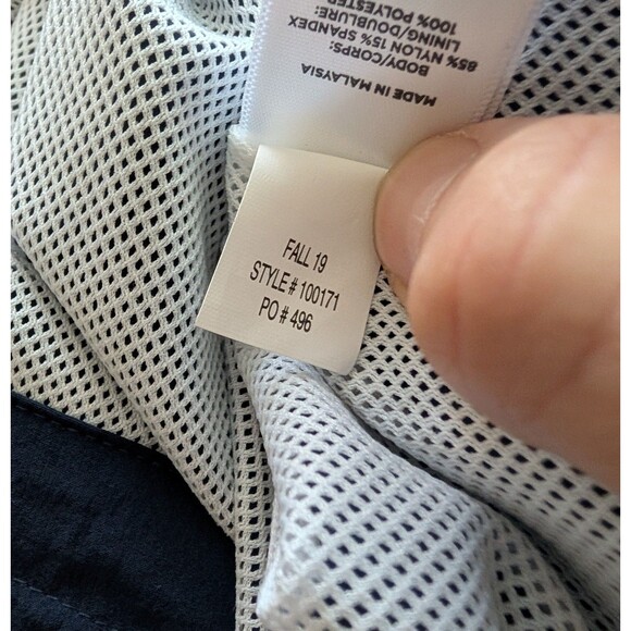 Rhone Mens Small 1/4 Zip Performance Pullover Blue White Mesh Lined Casual Logo - Picture 8 of 10